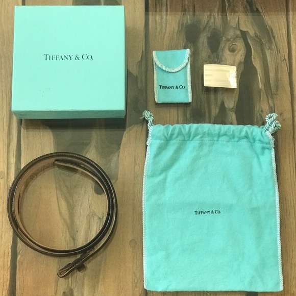 TIFFANY &Co RARE Sterling Buckle LIZARD Black Belt - Picture 8 of 8